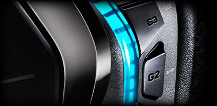 RGB headset close up